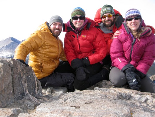 On top of Twin Sisters Peak in Rocky Mountain National Park with Lewis and Tara of Ostmate Village. Check out the video below for more on the adventure!