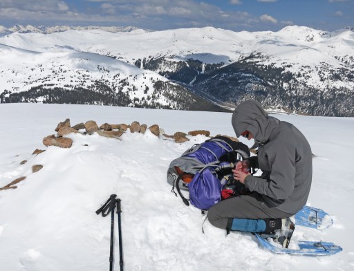 This is the spot where I swapped out my pouch. By the time Doug caught up and snapped this photo, I was finished managing my ostomy and was changing my camera battery. However, from a distance swapping out a pouch doesn't look much different than this. It can be done very discreetly.