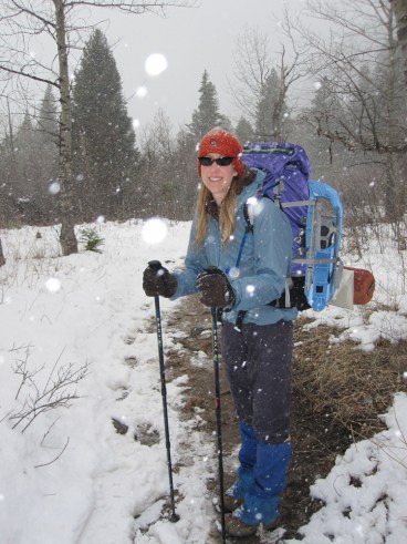 A little snow couldn't keep me out of the backcountry once my surgeon gave me the go-ahead to carry a pack again at 5 months post-op.