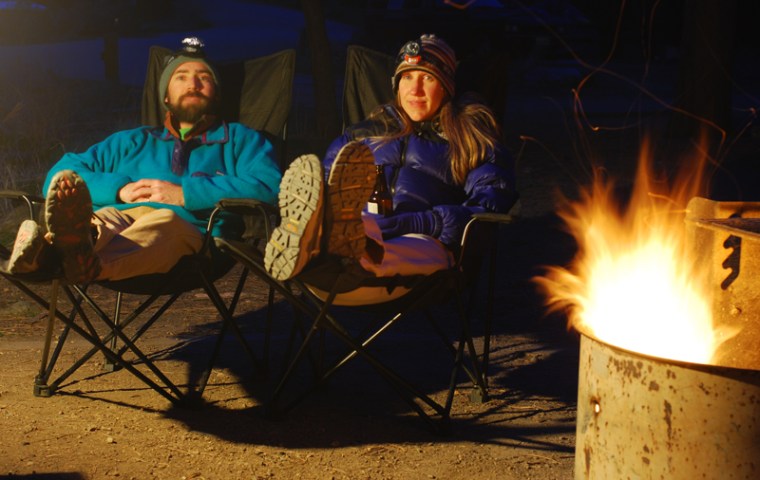 I want more of this in my life. Here I am celebrating my 38th birthday in the spring of 2010 with a camp-out.  This year I could barely squeeze in a two-hour dinner. 