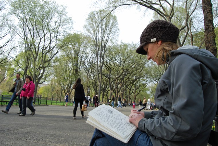Central-park-sketching