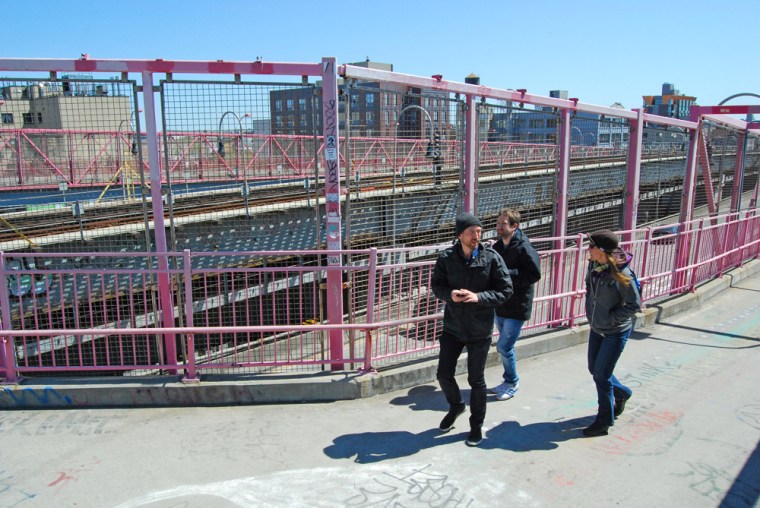 My feet feel happy on our initial day of sightseeing in NYC as brothers and I walk across the Williamsburg Bridge. From there we walked to China Town, Little Italy and eventually Lower Manhattan. After five days of pounding concrete on such adventures, I can barely walk!