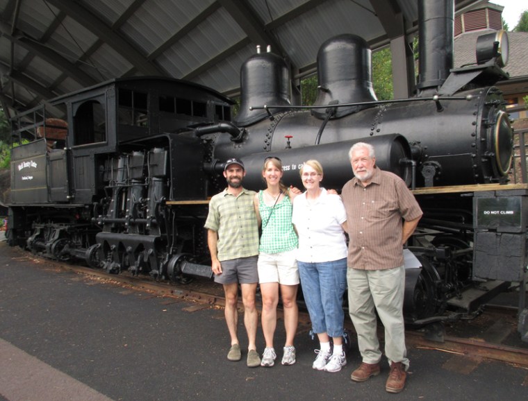 Touring Portland with my parents in August.
