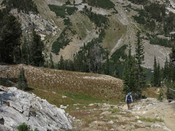 Okay, just a little farther. I ascend he trail above Holly Lake.